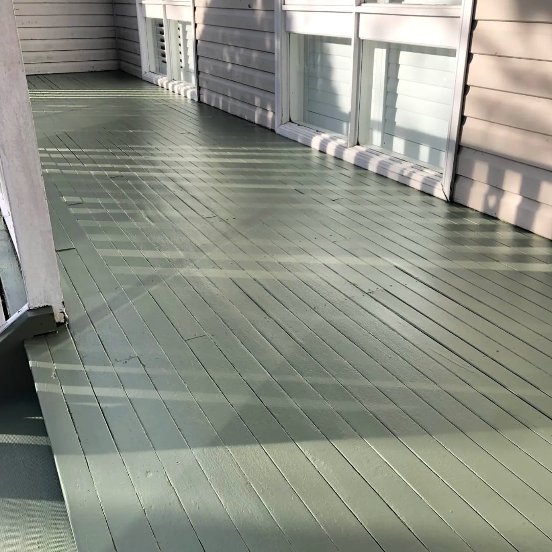 timber deck repair and paint blue mountains