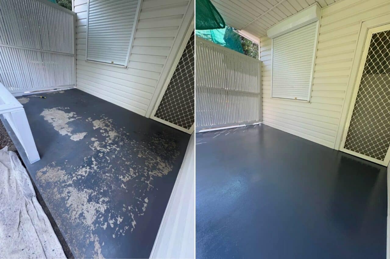 before and after exterior painting