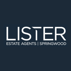 lister logo in black and white