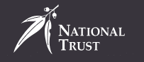 National Trust logo in black and white